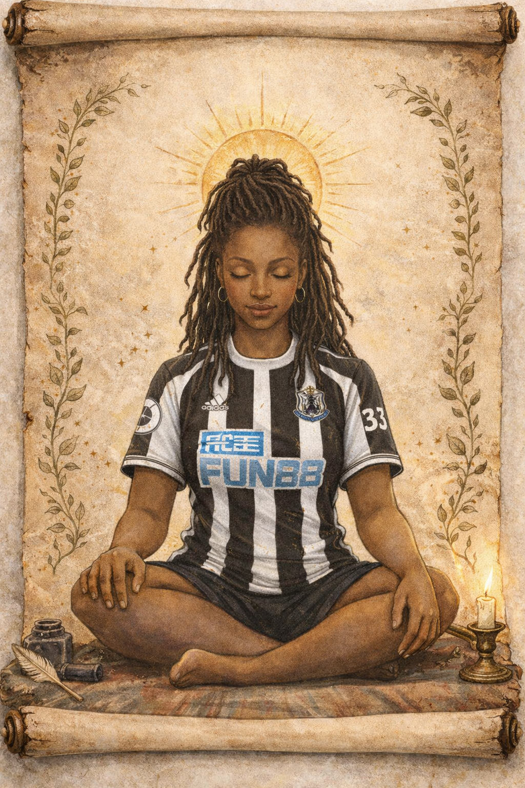 Trinidad Carnival woman dancing with steel pan music in the background